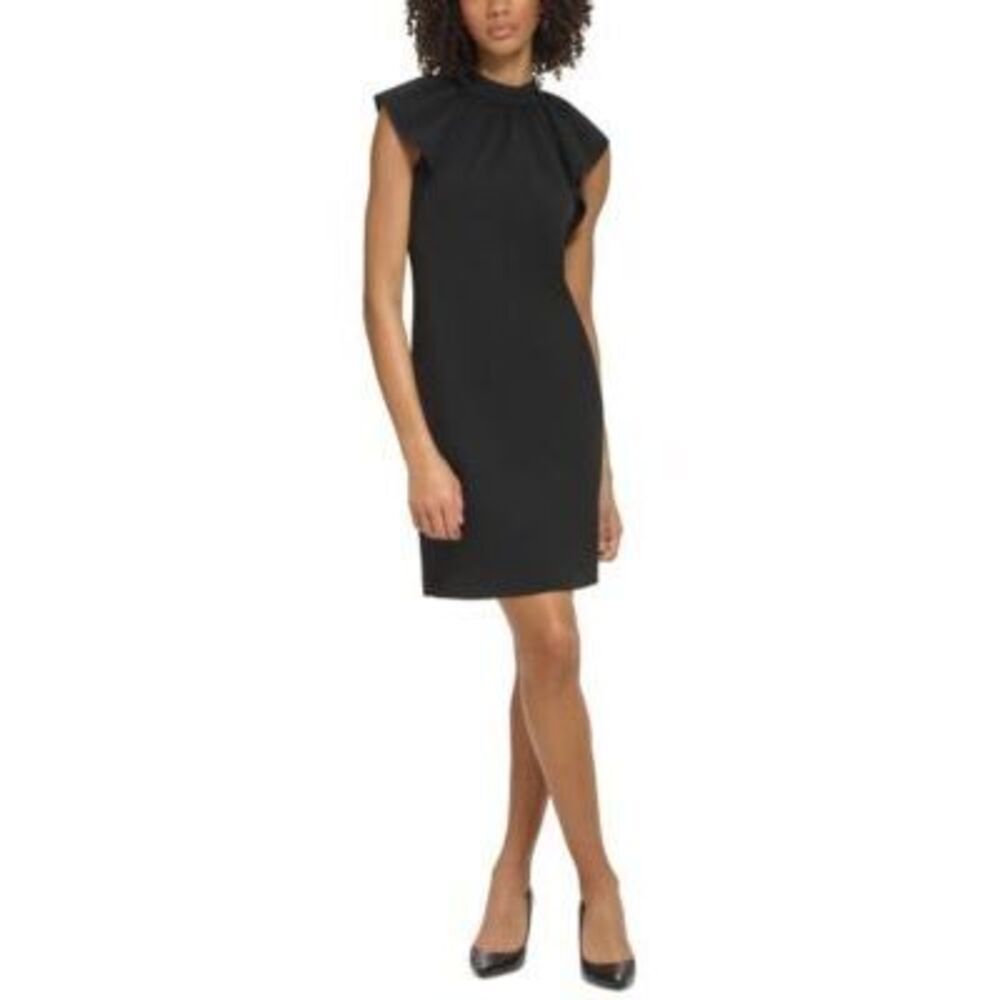 Calvin Klein Women's Black Party Mini Shift Dress 4 NWT
